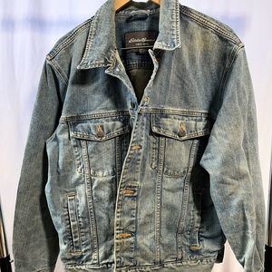 Mens Eddie Bauer Denim Jean Jacket Large.